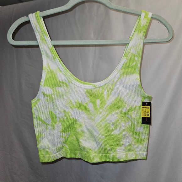 No Boundaries Tops - 3for$25 no boundaries lime green bright green tie dye sports bra tank crop cami